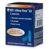 BD Ultra-Fine 33 Lancets - 100 ea