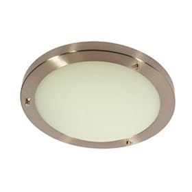 Rondo Bathroom Ceiling Fitting Antique Chrome Finish