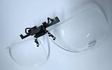 Sur lunettes loupe verre grossissant CLIP-ON x3