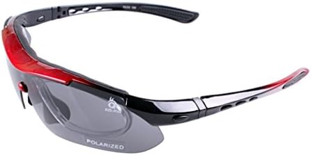 XQXQ Red Outdoor Sports Polarized Sunglasses Glasses Changeable 5 lenses UV400