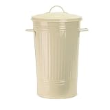 Retro Cream Metal KITCHEN Waste BIN
