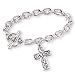 Sterling Silver Vine of Life 7.5-inch Toggle Bracelet
