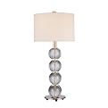 Brushed Nickel and Crystal Table Lamp- 25"