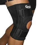 Adjustable Knee Brace with Lateral Supports - Size Medium: 14' - 15.5'