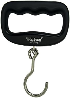 Woodsam (TM) Digital Electronic Luggage Scale LCD Travel 110lbs/50kg Hook (Black)