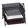 3 Tier Desk Tray, Steel Mesh, 10 3/4"x14 1/4"x11", BK (SPR90206)