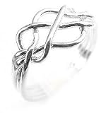 Sterling Silver 4-Band Open Weave Puzzle Ring (Size 5,6,7,8,9,10)