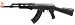 Sporting Goods : Kalashnikov AK47 (Black Stock) airsoft gun