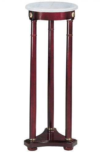 Classic Plant Pedestal/stand With White Marble Top