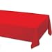 Creative Converting 71-1031B 108-Inch Length by 54-Inch Width Classic Red Color Plastic Lined Table Cover (Case of 24)