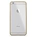 iPhone 6 6s Case, Akiko [Slim Cushion] iPhone 6 6s (4.7)Shock-Absorbing Bumper Case with Clear Back Panel Protective Cover- Retail Packaging - Clear / Champagne Gold