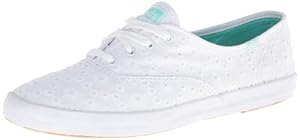 Keds Women's Champion Eyelet Fashion Sneaker,White,8 M US