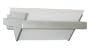 Eglo 82924A Triangolo 1 Light Wall Light Fixture, Nickel and Chrome/Frosted