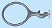 SUPPORT RINGS w/ CLAMP Cast iron 4"