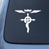 Full Metal Alchemist Anime Cross - Car, Truck, Notebook, Vinyl Decal Sticker #2695 | Vinyl Color: White Full Metal Alchemist Anime Cross - Car, Truck, Notebook, Vinyl Decal Sticker #2695 | Vinyl Color: White