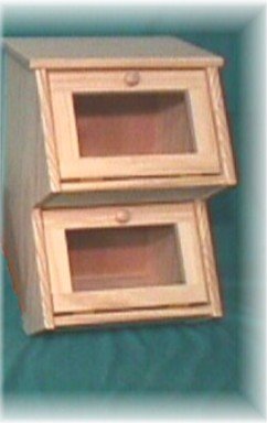 Kitchen: Cubby with Glass Doors