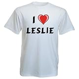 Cotton T-Shirt With I Love Leslie
