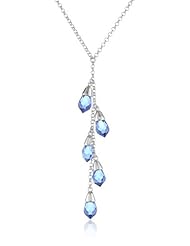 ELLE Jewelry Created Sapphire Necklace, 16"