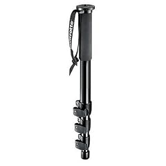 Manfrotto 680B Einbeinstativ Compact (3 Ausz�ge, rutschfester Gummigiff, Handgelenkschlaufe) schwarz