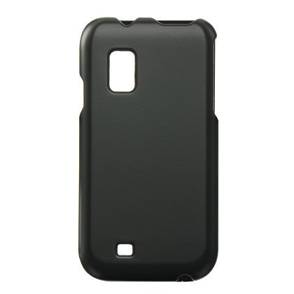Premium Rubberized Crystal Snap-on Case Cover for Samsung Fascinate – Black