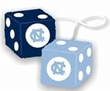 North Carolina Tarheels Fuzzy Dice