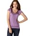 Soprano Flutter Sleeve Satin Crotchet Neck Top