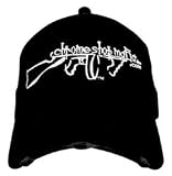 Chrome Shop Mafia Distressed Design Baseball Hat with CSM Logo - Black Twill