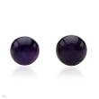 Stud Earrings With 2.20ctw Genuine Amethysts Beautifully Designed in 14K Yellow Gold