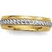 Jewelry : 18K Yellow Gold And Platinum Comfort Fit Band 4.37 oz from Perfect Jewelry & Gifts