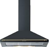 Sauter - SHD 654 EF1 - Hotte D&eacute;cor / Chemin&eacute;e - Int&eacute;grable - 90 cm - Noir R&eacute;tro