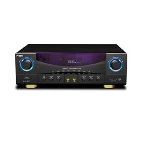 5.1 Channel Digital 4 Port HDMI AV Amplifier Amp and Receiver USB Flash Drive SD Cards up to 32 GB FM AM AUX-in MIC Treble Bass ECHO Remote Control (1x HDAV321)