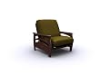 Montego Walnut Jr. Twin Chair By Elite Furniture