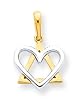 14k Two-tone Fancy Star of David Pendant