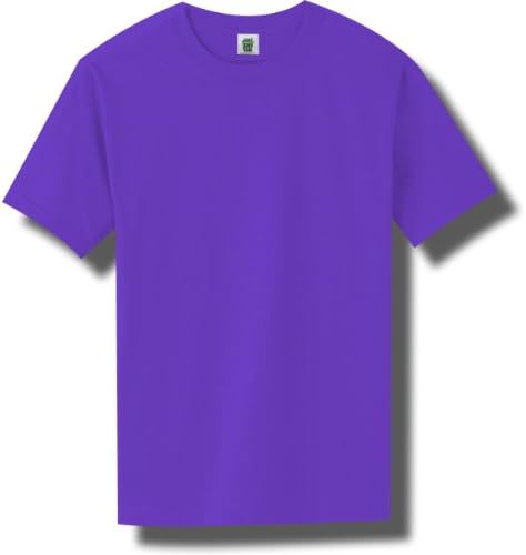Short Sleeve Bright Neon T-Shirt in Neon Purple - Large