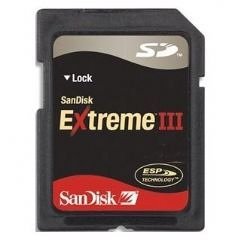 SANDISK EXTREME III SD 2GB CARD