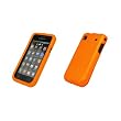 Samsung Galaxy S i9000 / Vibrant T959 Orange Rubberized Hard Cover Crystal Case