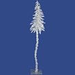 5' Pre-Lit Silver Sparkling Fantasy Artificial Christmas Tree - Clear Lights