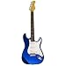 39" Metallic Blue Electric Guitar w/ Guitar Bag &amp; Strap