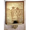 Summer Friends Porcelain Curved Lithophane Nightlight