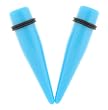 Acrylic Neon Taper - Light Blue - 9/16'' - Sold as a Pair