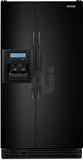 KitchenAid Architect Series II KSRK25FVBL 25.4 cu. ft. Side-by-Side Refrigerator with 3 Spillproof Glass Shelves, External Ice/Water Dispenser with In-Door-Ice Dispensing System, SatinGlide Crisper and ExtendFresh Temperature Management System: Black