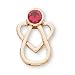 The Perfect 14K Yellow Gold With Me Always January Birthstone Angel Pin - 12X7MM