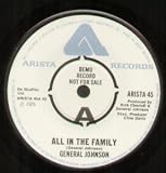 ALL IN THE FAMILY 7 INCH (7" 45) UK ARISTA 1976
