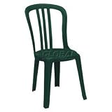 Resin Stacking Sidechair Green