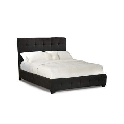 Madison Square Microfiber Bed in Black Size: King