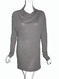 JAMES PERSE Twist Turtleneck Dress in Charcoal