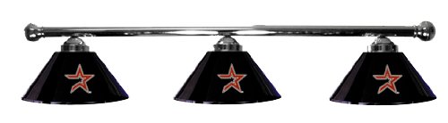 Houston Astros Pool Table Light - Chrome Bar