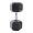 Cap Barbell Rubber Coated Hex Dumbbell with Contoured Chrome Handle (65-Pound)