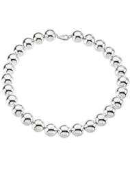 16.00 Mm Bead Necklace Pendant Sterling Silver Ch876 16 Inch