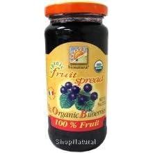 Fruit Spread, Bilberry, Organic, 9 oz.